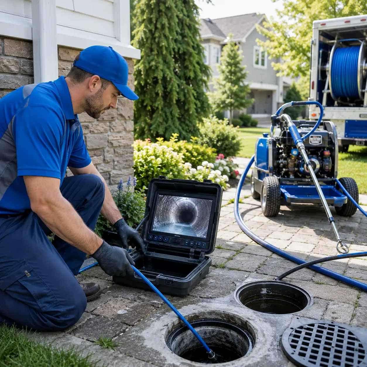 Outdoor drain cleaning professionals serving Gunter, TX
